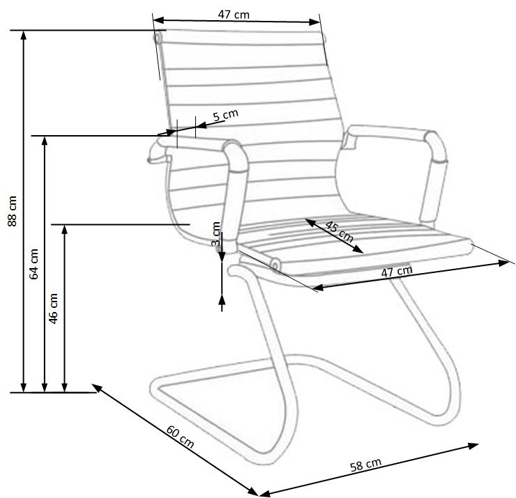 Darbo kėdė PRESTIGE SKID