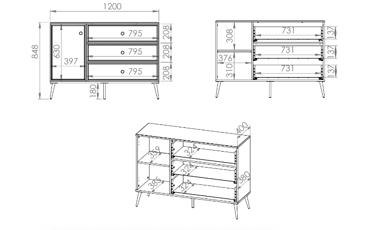 Komoda GOLDIN 05