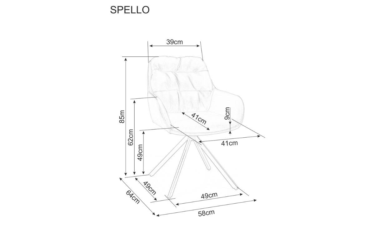 Kėdė SPELLO sint.oda