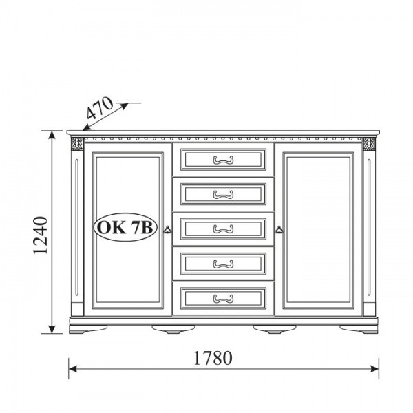 Komoda ORFEUSZ OK 7B