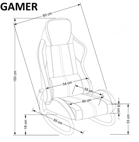 Supamas krėslas GAMER