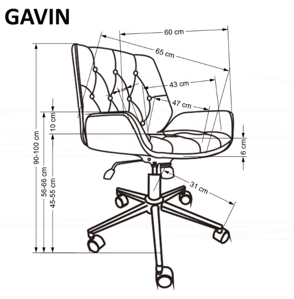 Darbo kėdė GAVIN