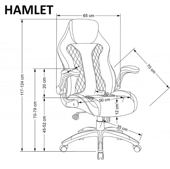 Darbo kėdė HAMLET