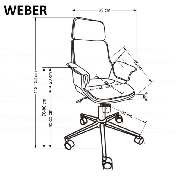 Darbo kėdė WEBER