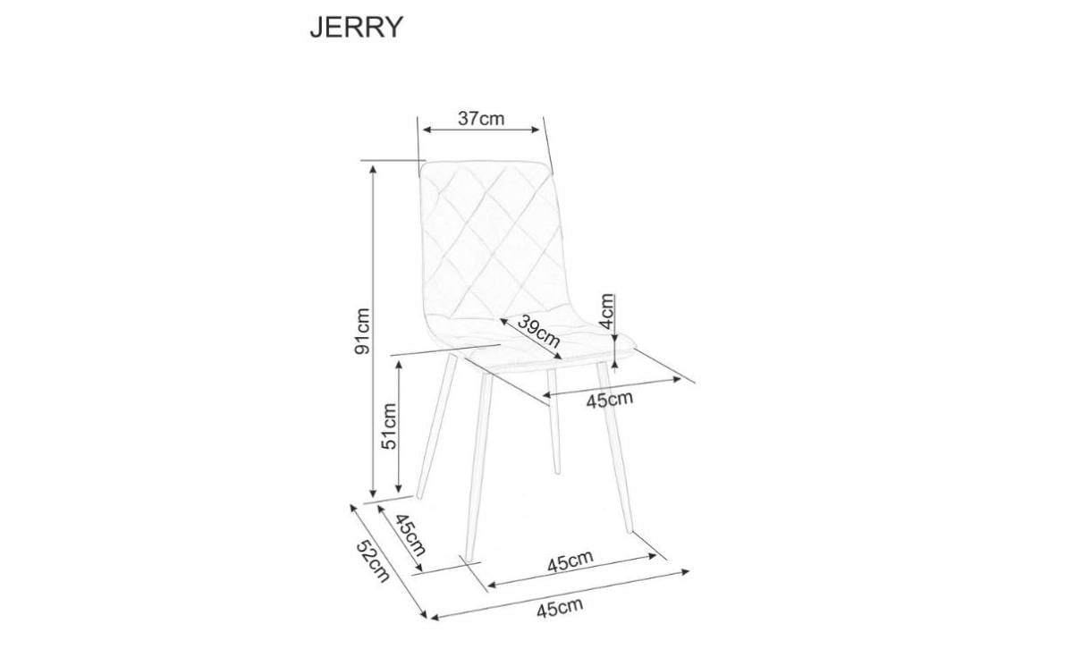 Valgomojo komplektas - Stalas ESPERO + Kėdės JERRY VELVET