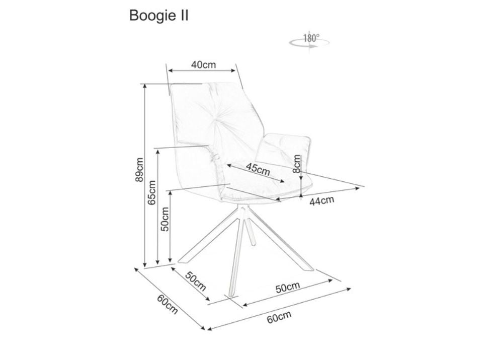 Valgomojo komplektas - Stalas GALAXY + Kėdės BOOGIE II VELVET