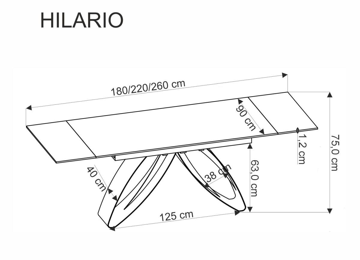 Išskleidžiamas stalas HILARIO