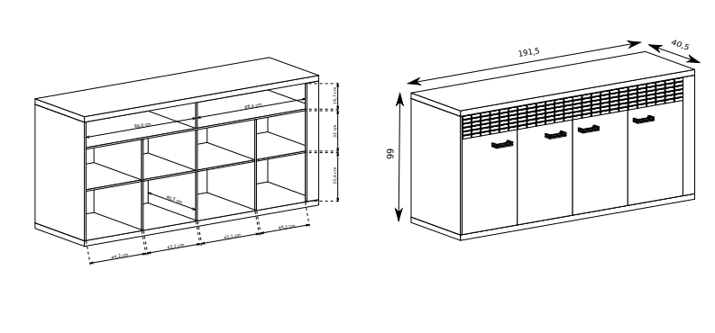 Komoda NATURAL N-9